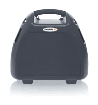 De grijze kolf koffer